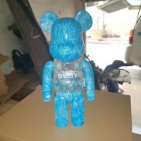 รุนแรงหมีกราฟฟิตีไข่สีทอง Qianqiu Bearbrick ระลอกน้ำสีฟ้า Qianqiu Bearbrick Wf Fashion400