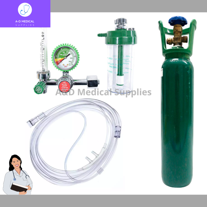 Medical Oxygen Tank 20 pounds with FREE Regulator & Cannula | Lazada PH