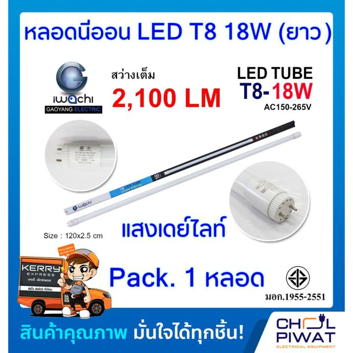 โปรโมชั่น-คุ้มค่า-หลอดนีออนled-หลอดประหยัดไฟแอลอีดี-t8-18w-หลอดledยาว-หลอดไฟนีออน-led-หลอดไฟ-led-t8-18w-iwachi-หลอดประหยัดไฟledยาว-แสงสีขา-ราคาสุดคุ้ม-หลอด-ไฟ-หลอดไฟตกแต่ง-หลอดไฟบ้าน-หลอดไฟพลังแดด