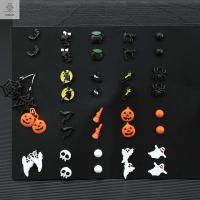 KISSCAT halloween accessories ฮาโลวีน แฟชั่น พูดเกินจริง หัวกระโหลก ใยแมงมุม ค้างคาว ของขวัญเด็กผู้หญิง เครื่องประดับหู ฮาโลวีนหูสตั๊ด อุปกรณ์ปาร์ตี้ ต่างหูผู้หญิง