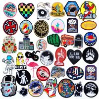 Cloud Wolf Hand Patches Cloth Mend Decorate Sew On Patch Clothes Apparel Sewing Decoration Applique Badges Skate Haberdashery