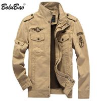 BOLUBAO 2022 Mens Jacket New Casual Cotton Military Jacket High Quality Design Fashion Trend Loose Plus Size Jacket for Men