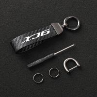 High-Grade Leather Motorcycle keychain Horseshoe Buckle Jewelry for YAMAHA XJ6 DIVERSION 2009-2015 10 11 12 13 14 Accessories