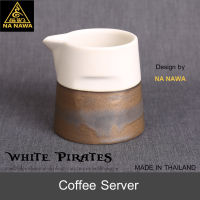 NA NAWA Ceramic Coffee Server &amp; Cup-WHITE PIRATES