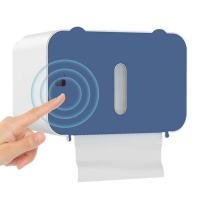 Wall Mount Tissue Box Holder Waterproof Sensor Tissue Holder Box With Lid Dryer Sheet Container Napkin Organizer Bathroom Toilet Roll Holders
