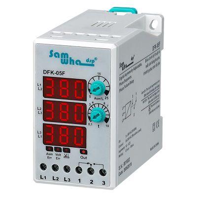 Samwha-Dsp Dfk-05f ดิจิตอลสามเฟสแบบอสมมาตรปรับลำดับเฟสความล้มเหลว Relay3 * 380V ไม่เป็นกลาง