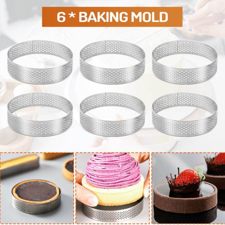 circular-stainless-steel-porous-tart-ring-bottom-tower-pie-cake-mould-baking-toolsheat-resistant-perforated-cake-mousse-ring-8cm