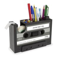 Cassette Tape Dispenser Pen Holder Vase Pencil Pot Stationery Desk Tidy Container Office Stationery Supplier Gift