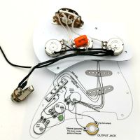 HR-ST Guitar Pickups Wiring Harness Guitar 250K Copper shaft potentiometer Guitar Pickups, Suitable for ST Guitar