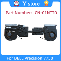 Y Store ใหม่ Original แล็ปท็อป CPU GPU ฮีทซิงค์พัดลม4Pin สำหรับ Precision 7750 FDX70-80W 01 nพกพา1 nตกหล่น AT2V4006ZAL Fast Ship