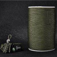 [HOT JJOZZZCXQDOU 575] 5สี Dia.4.5mm 12ยืนแกน Paracord 100เมตรสำหรับตั้งแคมป์กลางแจ้งอยู่รอดร่มชูชีพสายการประมงเดินป่า Firewire ปีนเชือก