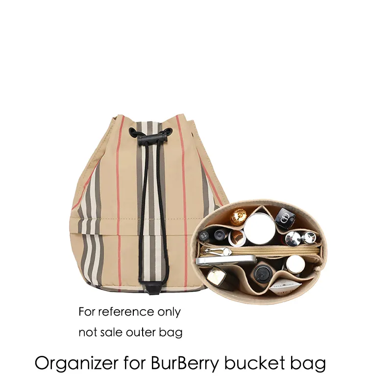 Felt Cloth Insert Bag Organizer Makeup Bucket Organizer Travel