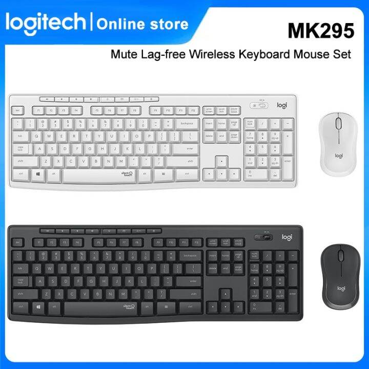 Logitech MK295 Mute LagFree Wireless Keyboard Mouse Set For Home