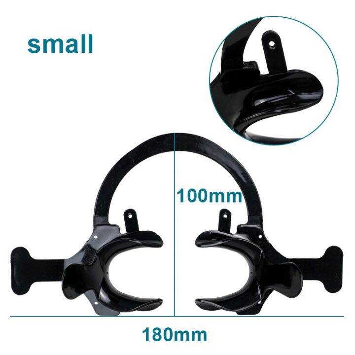 dental-instrument-orthodontic-mouth-opener-c-type-size-cheek-retractor-black-tooth-intraoral-lip