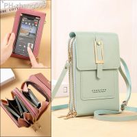 Touch Screen Phone Bag Crossbody Bags Women Multifunctional Shoulder Bag Mobile Wallet Multiple Intervals Card Holder Key Case