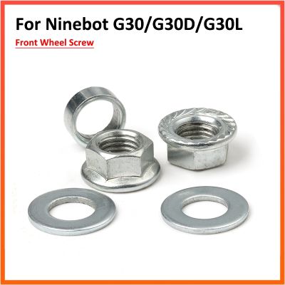 Front Wheel Screws For Ninebot Max G30 G30D Electric Scooter Nuts Gaskets Bearing Steel Ring Assembly Parts