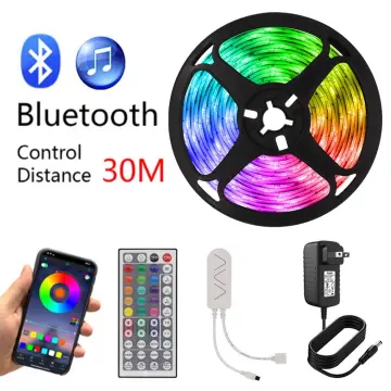 RGB Tape Smart LED Strip Light DC 12V 5050 Flexible Ribbon Work with Alexa  Voice Control Color Change For Bedroom Decor 5m-20m