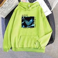 Anime Solo Leveling Hoodie Funny Sweatshirts Men Long Sleeve Punk Clothes Japanese Streetwear Spring 10 Color Tops Size XS-4XL