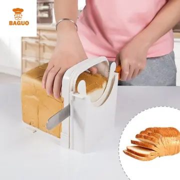 Manual Plastic Loaf Bagel With Cutting Guide Splicing Slicing Machine Bread  Slicer Toast Cutter Kitchen Tool