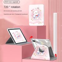 For iPad Air 5 Cartoon Case For 2021 iPad Pro2/3/4 11 Air 4 10.9 Stand Cover for iPad 7/8/9th Generation 10.2 720° rotation Case