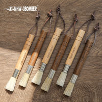 【2023】Vintage Coffee Grinder Cleaning Brush Set R Barista Cleaning tools Chic Solid Wood Brush Coffee Machine Accessories 126pcs 1