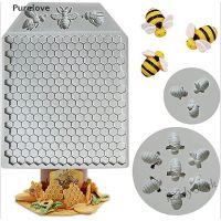 【Ready Stock】 ❐✴▥ C14 [[Purelove]] Honeycomb Bee Silicone Mold Sugarcraft Chocolate Cupcake Fondant Cake Tools HOT SELL