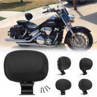 Motorcycle Black Leather Driver Sissy Bar Seat Front Backrest For Honda VTX 1300 VTX1300