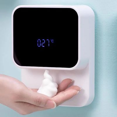 ﹍☜◇ Xiaowei X5s 280ml Wall-mounted USB Automatic Soap Dispenser Induction Hand Washer LED Temperature Display