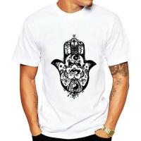 Hamsa Relaxed Shirt For Men Stencil Screen Print Tshirt Soft Comfy Gift For Men Men T Shirt Gildan