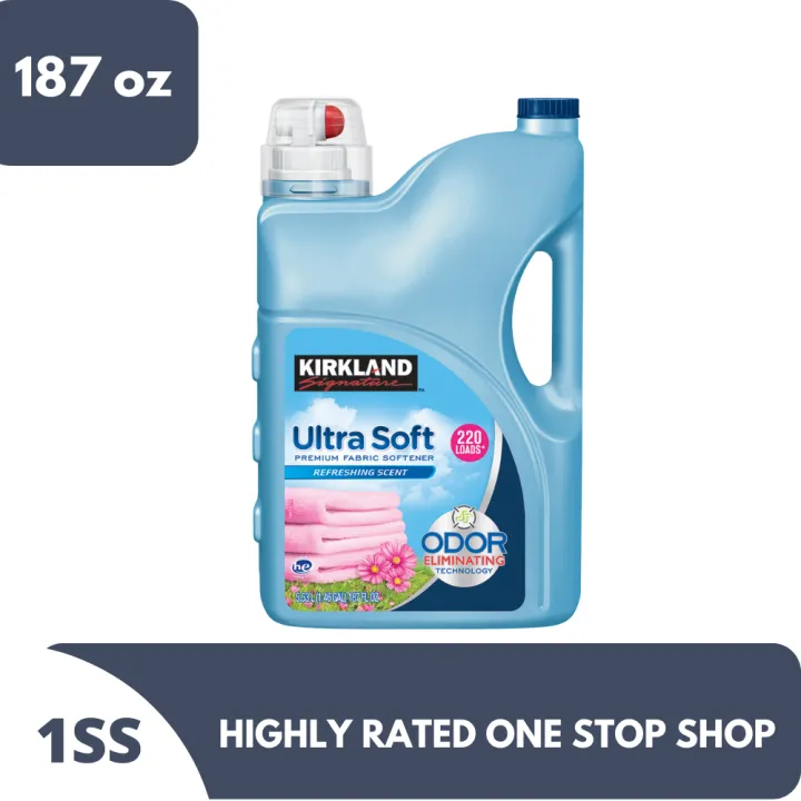 Kirkland Signature Fabric Softener Ultra Soft Refreshing Scent 187 oz
