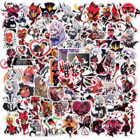 Qearl 100pcs Waterproof Helluva Boss Graffiti stickers Suitcase Guitar Deco Stickers