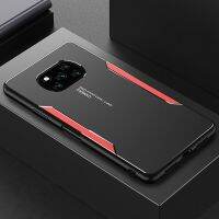 Sarung Dof ด้านหลังทำจากอลูมิเนียมหรูหราสำหรับ Xiaomi Poco X3 Pro NFC Pocophone X 3สีคมชัดกรอบซิลิโคนกันกระแทก