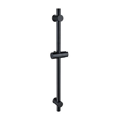 LEDEME Shower Sliding Bar Wall Mounted Shower Bar Adjustable Sliding Rail Set Matte Black Stainless Steel Rod L78001B-3