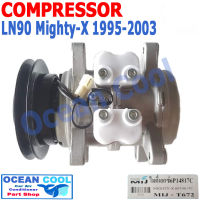 คอมเพรสเซอร์ ไมตี้เอ็กซ์ 6P14817C ปี 1995 - 2003 COM0009 Compressor Toyota Ln 90 Mighty-x  รถปิคอัพ คอมแอร์รถยนต์ คอมแอร์ คอมเพลสเซอร์ โตโยต้า ไมตี้เอ็ก พ.ศ.2538 ถึง 2546  134A  MIJ-T672 1996 1997 1998 1999 2000 2001 2002 Ocean Cool 6P148