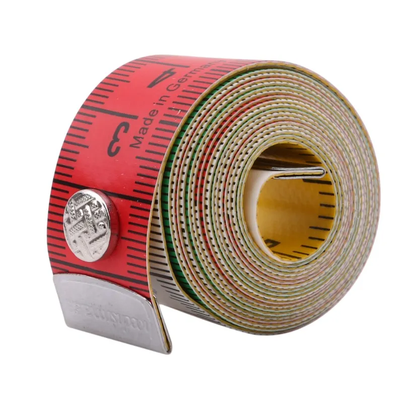 HangQiao Soft Measuring Tape Tailor Tape Body Measuring Ruler Sewing Tool  with Snap Fasteners Tailor Tape Measuring Tape Sewing Tool