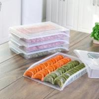 【CW】 1 piece Kitchen Dumpling Tray Home Freezer Box Refrigerator Fresh Food Freezing Storage Box