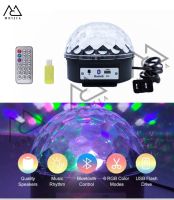 หลอดไฟดิสโก้ ไฟปาร์ตี้ ไฟกระพริบ ไฟเธค แสงเวที เครื่องเล่นบลูทูธDisco Light Mini Led Party Light 3W