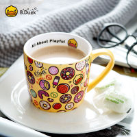 B.duck Original Water Cup Donut Office Cup Creative Couple Ceramic Cup Mug823