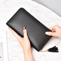 Fashion Tassel Zipper Wallet For Women Long Leather Clutch Bag Ladies Casual Coin Purse Passport Phone Money Credit Card Holder