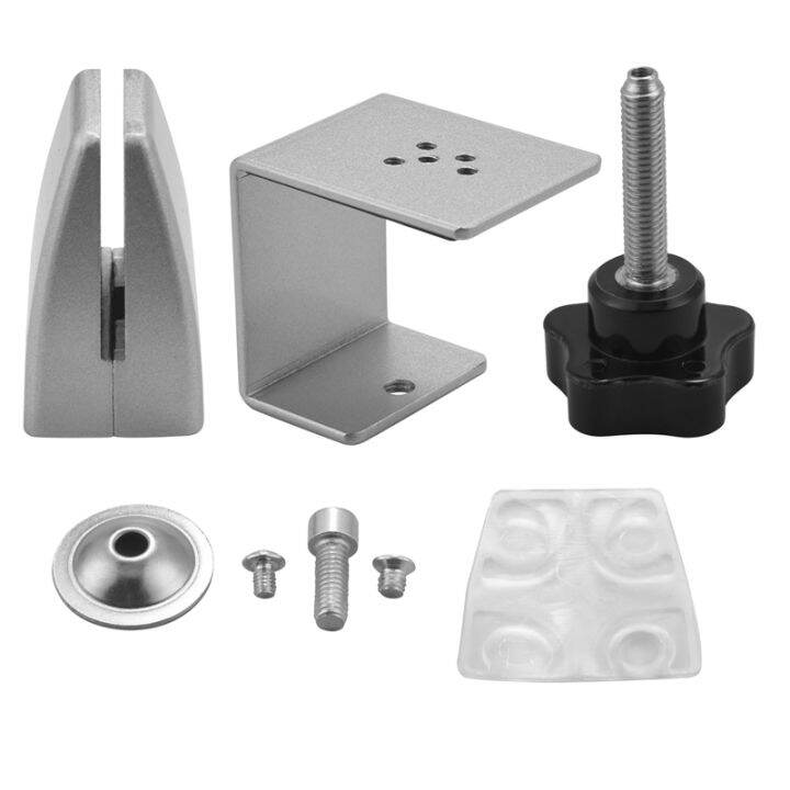 4 Pcs Office Desk Divider Clamp Privacy Screen Clip Holder Bracket