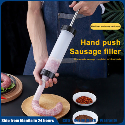 Sausage Stuffer Machine Manual Sausage Maker Meat Stuffer Filler Homemade  and Detachable Quick Meat Filling Sausage Maker Stainless Steel Sausage