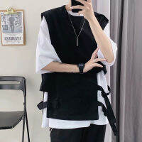 Wear mens Niche Personality Function Tactical Three-dimensional Pocket All-match Trendy Vest Sleeveless Waist Coats Y3849