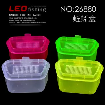 Brethable worm container Plastic bait box Fishing bait box Earthworm lure box  Fishing worm box 