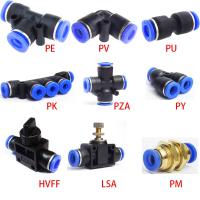 ☞ PE PV PU PK PZA PY HVFF LSA PM Pneumatic Fittings Pipe Connector Tube Air Hose Quick Release Fitting 4 6 8mm 10mm 12mm 16mm