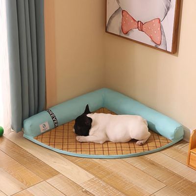 [pets baby] มุมสุนัขรังเบาะเสื่อสุนัขอุปกรณ์สุนัขที่ถอดออกได้ WashableNest แมวเสื่อเตียงเตียงสำหรับสุนัขนุ่มอุปกรณ์เตียงสัตว์เลี้ยง