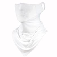 ：“{—— Women Men Sun UV Protection Cycling Fishing Cooling Ice Silk Mesh Neck Gaiter Bandana   Half  Scarf Cover