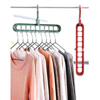 CLOTHES HANGER  ไม้แขวนเสื้อ 9in1 หมุนได้ 360 องศา ประหยัดพื้นที่  ช่วยให้การจัดเก็บเสื้อผ้าได้ดีขึ้น