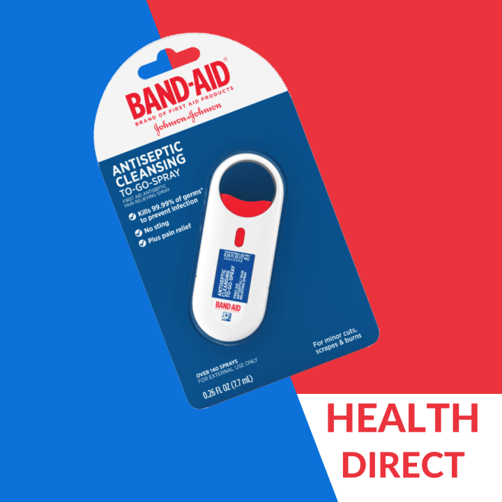 BandAid Brand Antiseptic Cleansing ToGoSpray First Aid Antiseptic