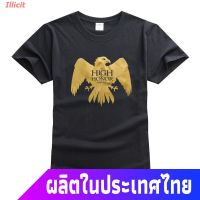 Illicit เสื้อยืดผู้ชายและผู้หญิง ¤Song Of Ice And Fire Glory Gold T-shirt American เสื้อยืดคอกลมแขนสั้นผู้ชายพิมพ์ลาย TV  AZ6L