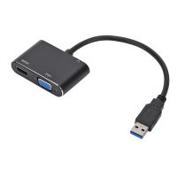 USB 3.0 Ke Adaptor VGA Yang Kompatibel dengan HDMI 1080P HD untuk Komputer Ke Monitor TV Proyektor Kabel VGA Layar Diperpanjang